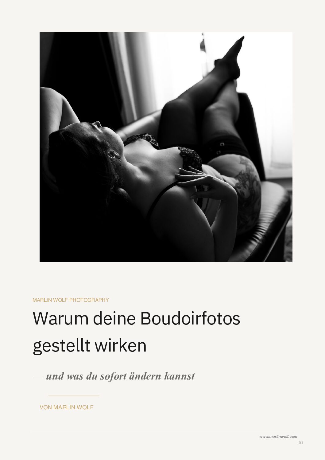 Boudoir Freebie – Warum deine Fotos gestellt wirken